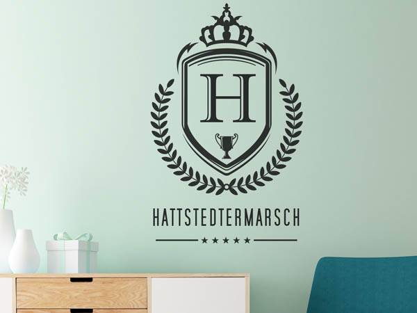 Wandtattoo Hattstedtermarsch Wappen