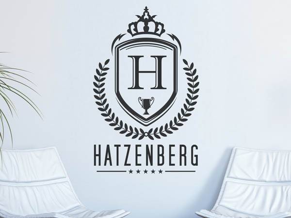 Wandtattoo Hatzenberg Wappen