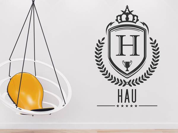 Wandtattoo Hau Wappen