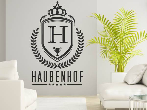 Wandtattoo Haubenhof Wappen