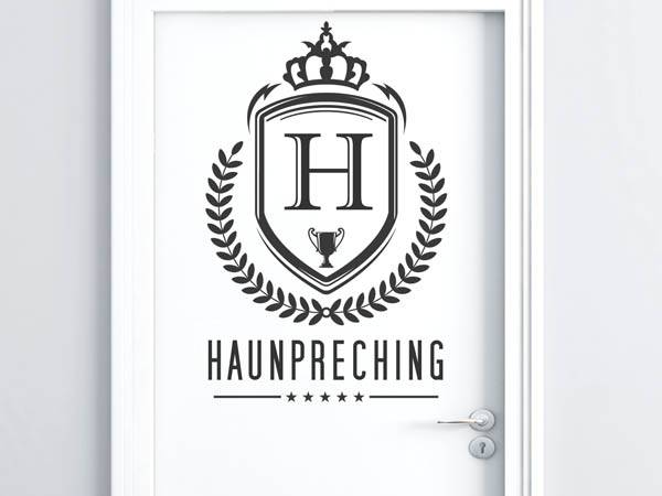 Wandtattoo Haunpreching Wappen