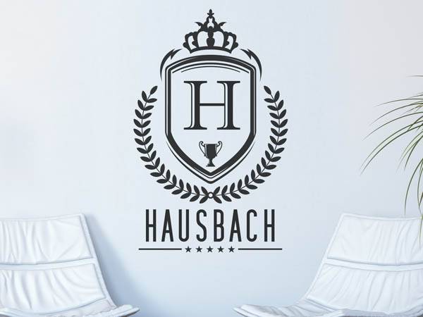 Wandtattoo Hausbach Wappen