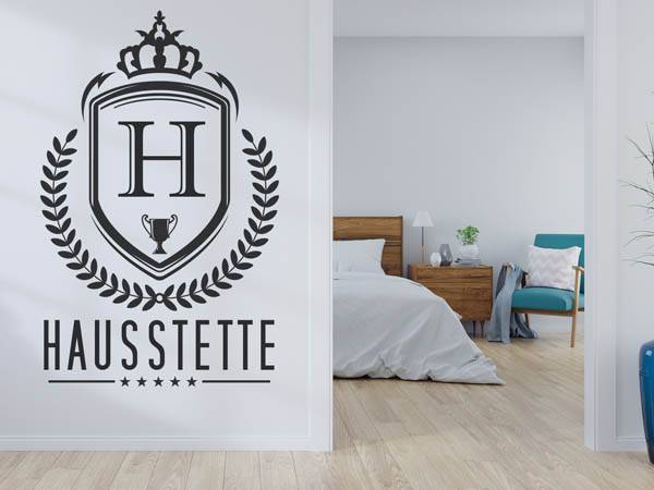 Wandtattoo Hausstette Wappen