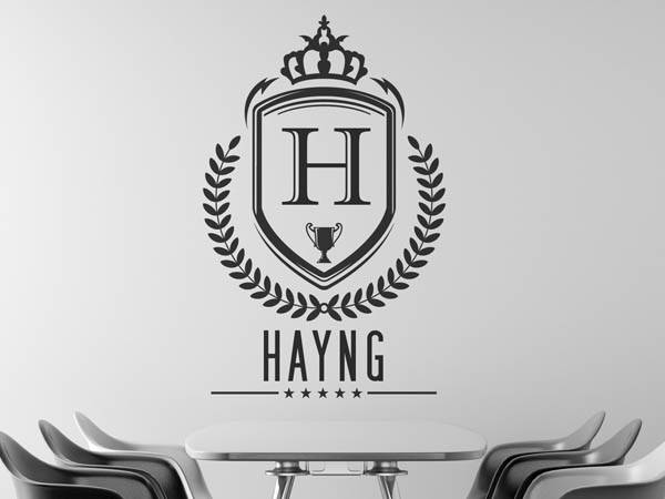 Wandtattoo Hayng Wappen