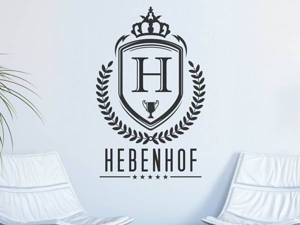 Wandtattoo Hebenhof Wappen