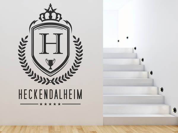 Wandtattoo Heckendalheim Wappen