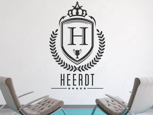Wandtattoo Heerdt Wappen