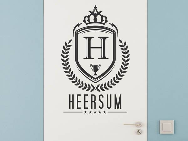 Wandtattoo Heersum Wappen