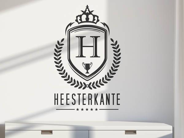 Wandtattoo Heesterkante Wappen