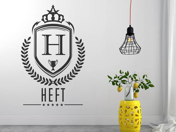 Wandtattoo Heft Wappen