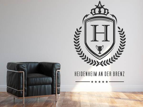 Wandtattoo Heidenheim an der Brenz Wappen