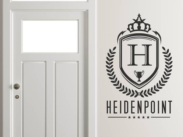 Wandtattoo Heidenpoint Wappen