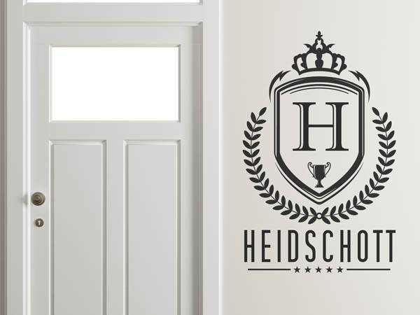 Wandtattoo Heidschott Wappen