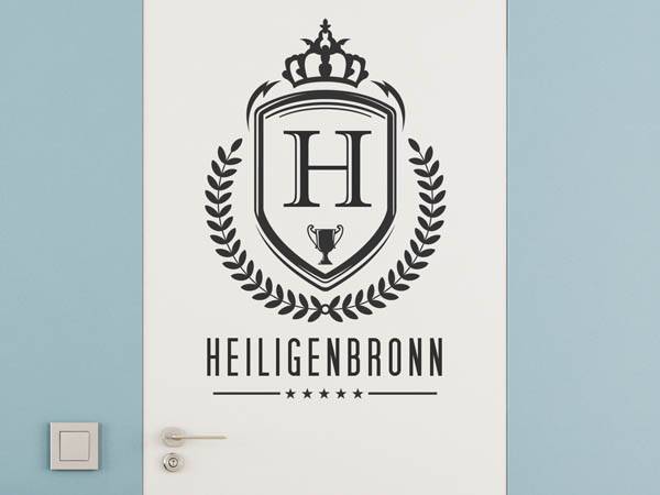 Wandtattoo Heiligenbronn Wappen