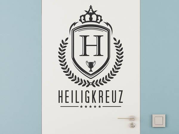 Wandtattoo Heiligkreuz Wappen