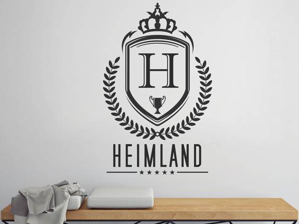 Wandtattoo Heimland Wappen