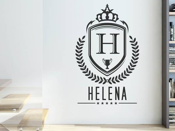 Wandtattoo Helena Wappen