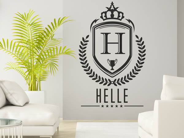 Wandtattoo Helle Wappen