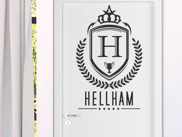 Wandtattoo Hellham Wappen