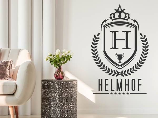 Wandtattoo Helmhof Wappen