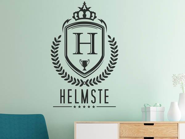 Wandtattoo Helmste Wappen