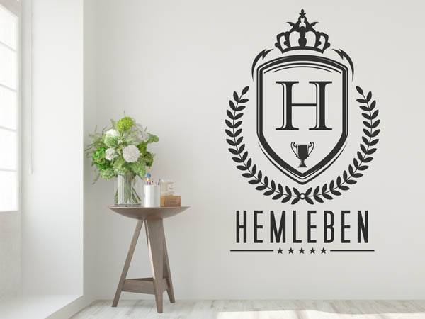 Wandtattoo Hemleben Wappen