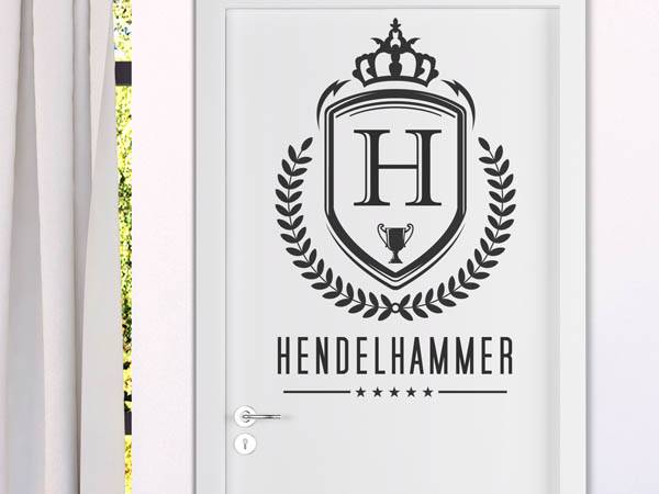 Wandtattoo Hendelhammer Wappen