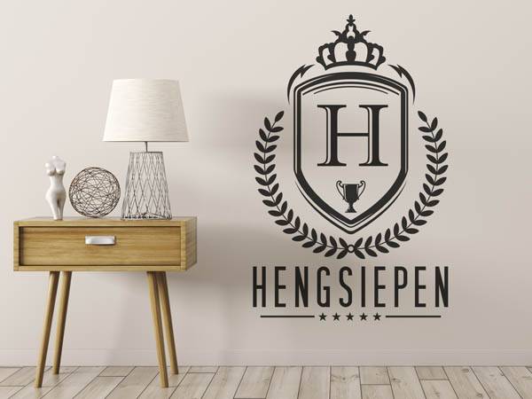 Wandtattoo Hengsiepen Wappen