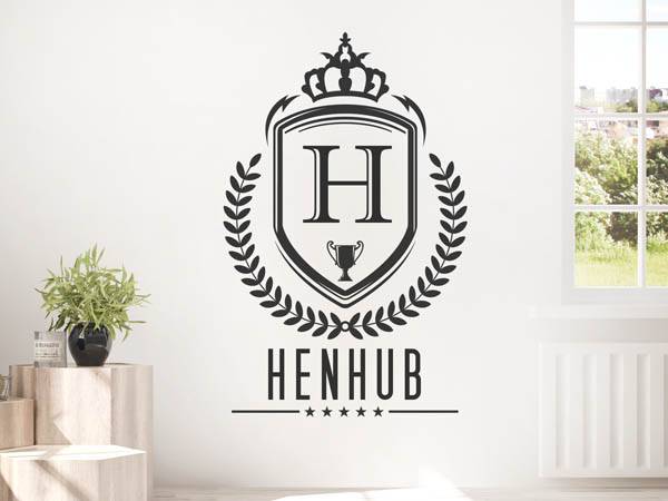 Wandtattoo Henhub Wappen