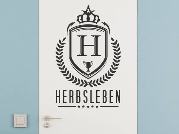 Wandtattoo Herbsleben Wappen