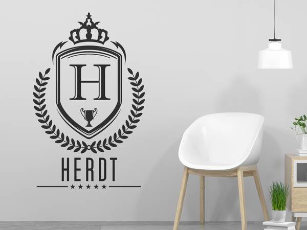 Wandtattoo Herdt Wappen