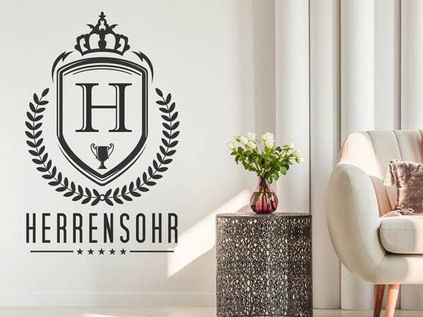 Wandtattoo Herrensohr Wappen