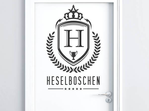 Wandtattoo Heselboschen Wappen