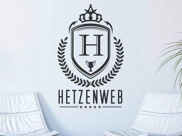 Wandtattoo Hetzenweb Wappen