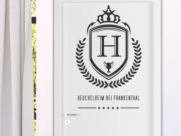 Wandtattoo Heuchelheim bei Frankenthal Wappen