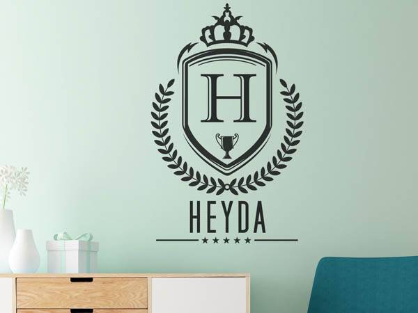 Wandtattoo Heyda Wappen