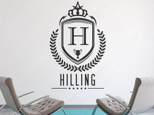 Wandtattoo Hilling Wappen