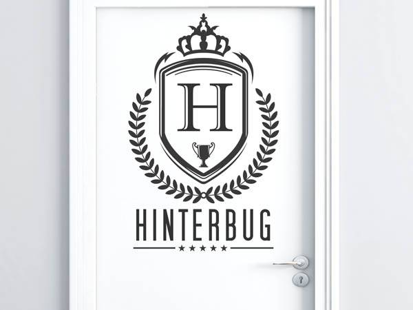 Wandtattoo Hinterbug Wappen