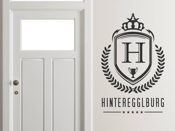 Wandtattoo Hinteregglburg Wappen