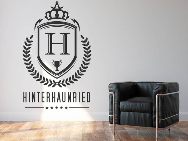 Wandtattoo Hinterhaunried Wappen