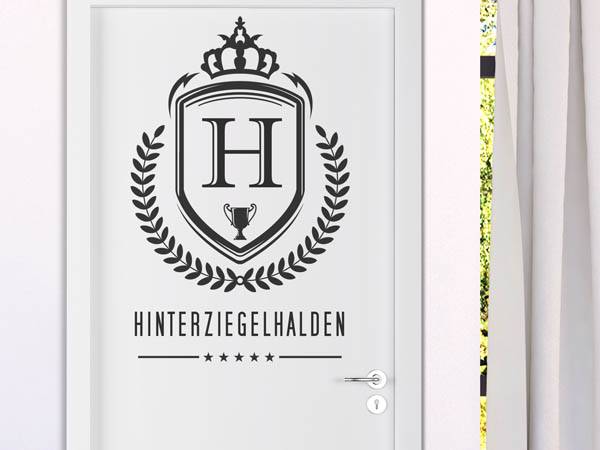 Wandtattoo Hinterziegelhalden Wappen