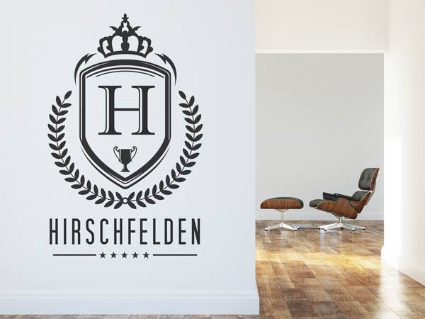 Wandtattoo Hirschfelden Wappen