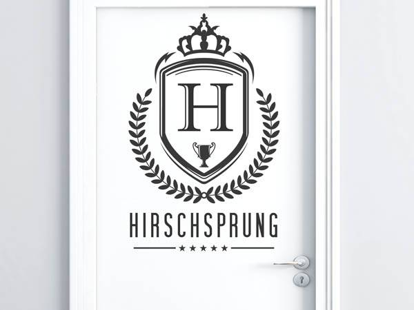 Wandtattoo Hirschsprung Wappen