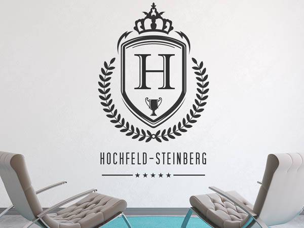 Wandtattoo Hochfeld-Steinberg Wappen