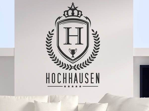 Wandtattoo Hochhausen Wappen
