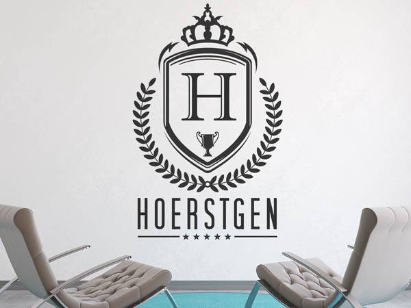 Wandtattoo Hoerstgen Wappen
