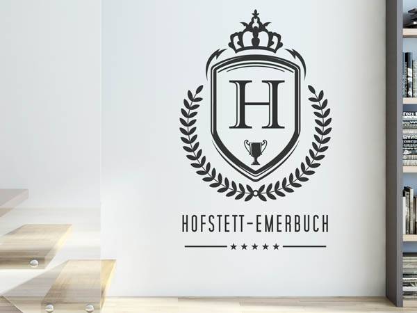Wandtattoo Hofstett-Emerbuch Wappen