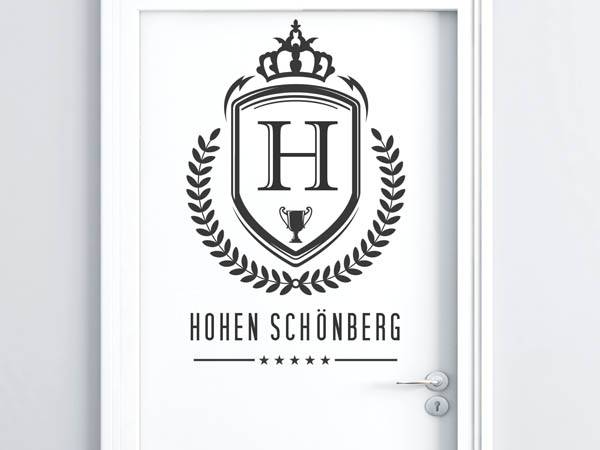 Wandtattoo Hohen Schönberg Wappen