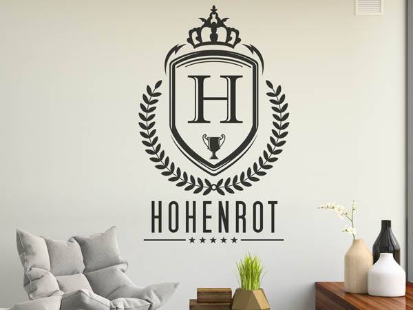 Wandtattoo Hohenrot Wappen