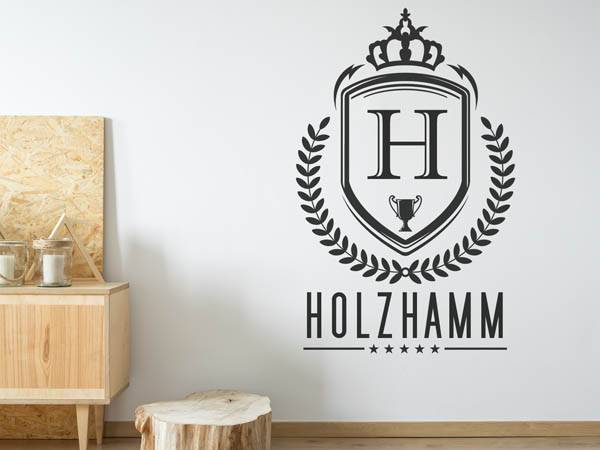Wandtattoo Holzhamm Wappen